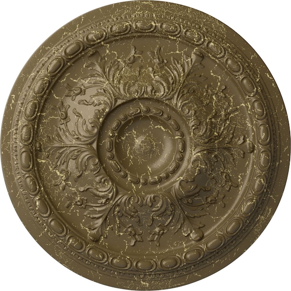 Ekena Millwork Stockport Ceiling Medallion (Fits Canopies up to 6 1/4"), 28"OD x 2 3/4"P, Mississippi Mud Crackle CM28STMMC - main